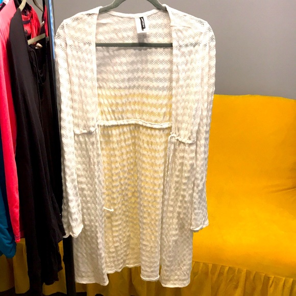 White Lace Swimsuit Cover-up - Picture 1 of 2